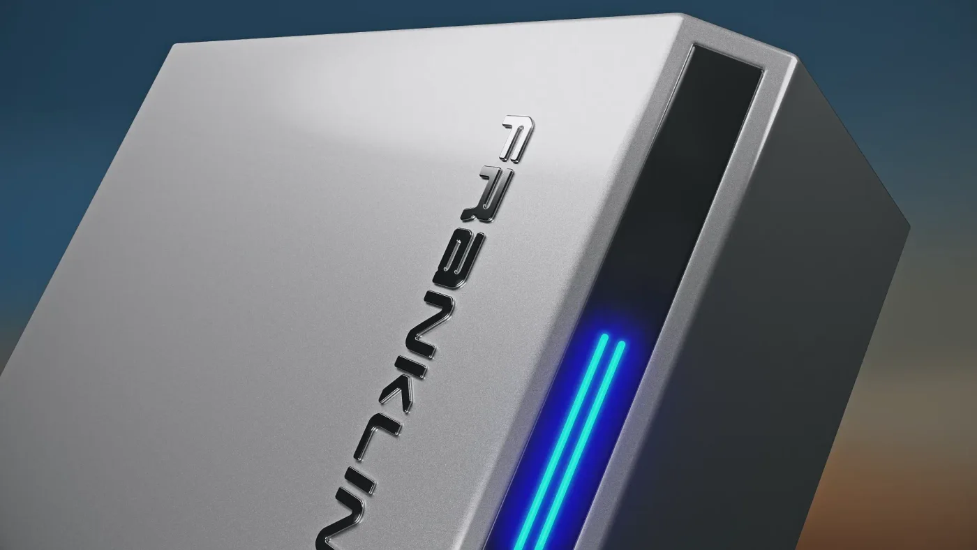 Close-up of the FranklinWH aPower 2 enclosure